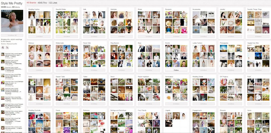 Style Me Pretty on Pinterest