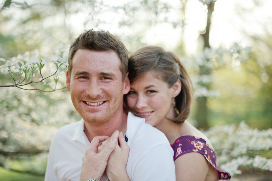 Spring Engagement Picture in Atlanta