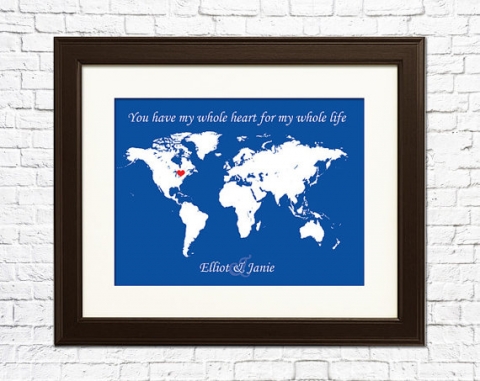 Etsy artist with map prints