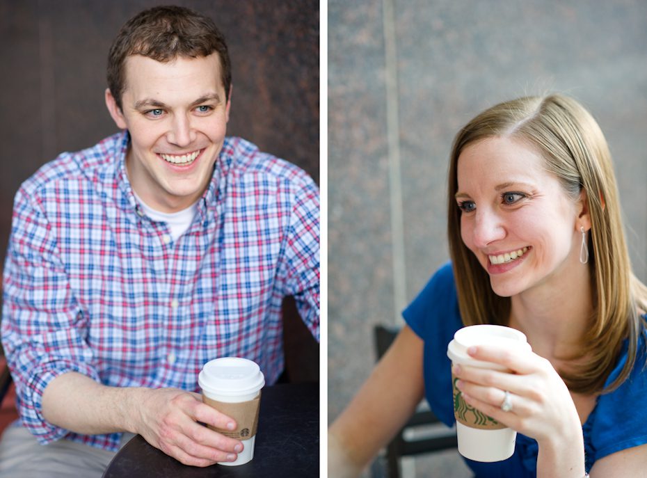 Starbucks engagement photos