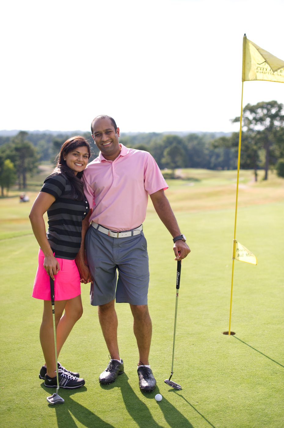 Golf engagement picture