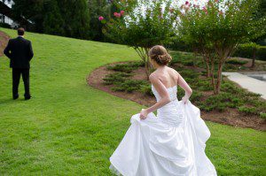 First Look at wedding