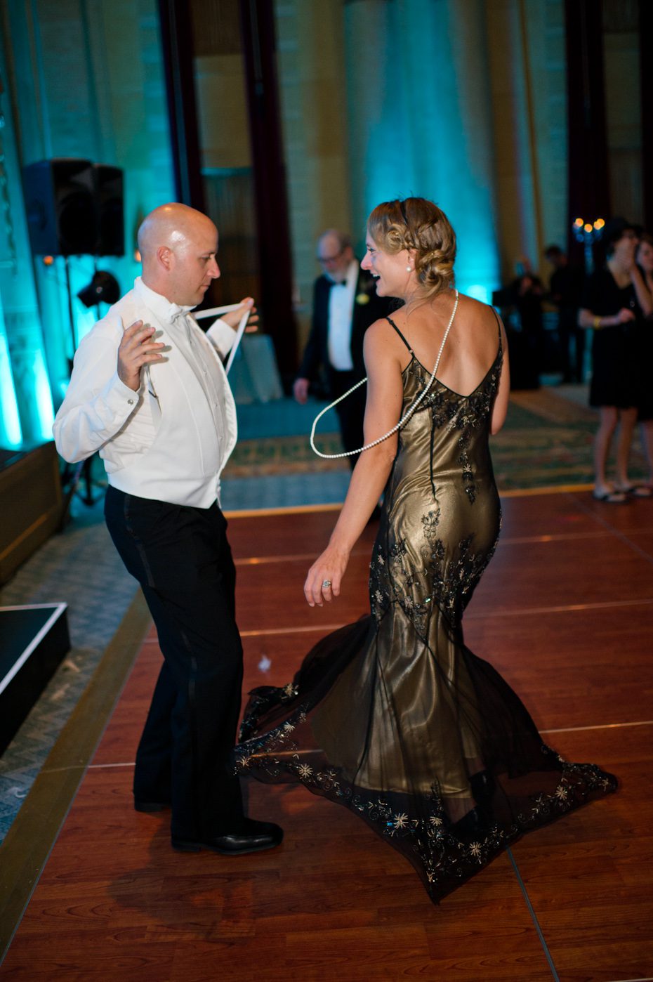 Wedding where guests dress up