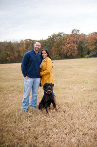 Christmas Card picture with dog