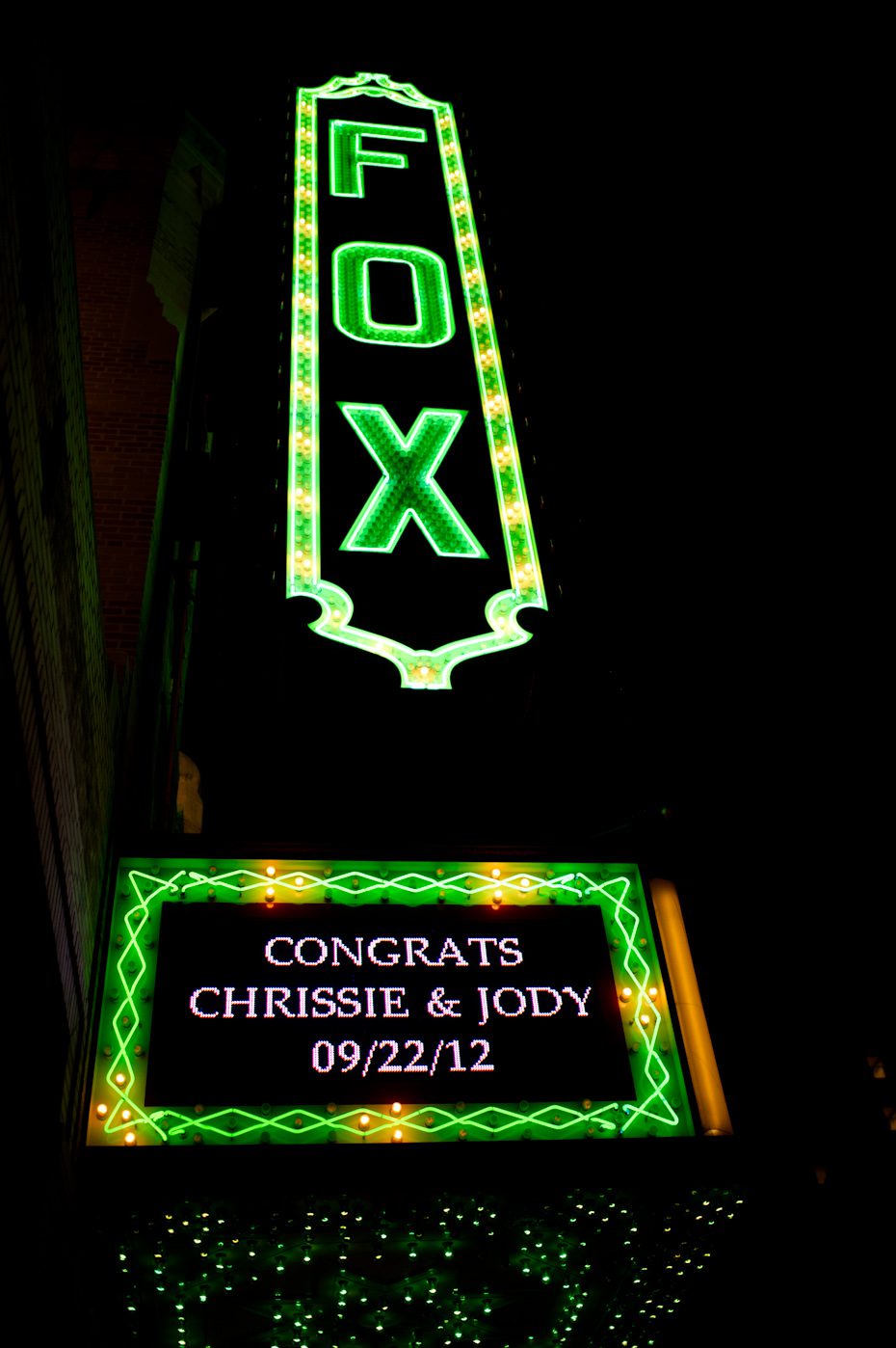 Fox Theatre wedding in Atlanta