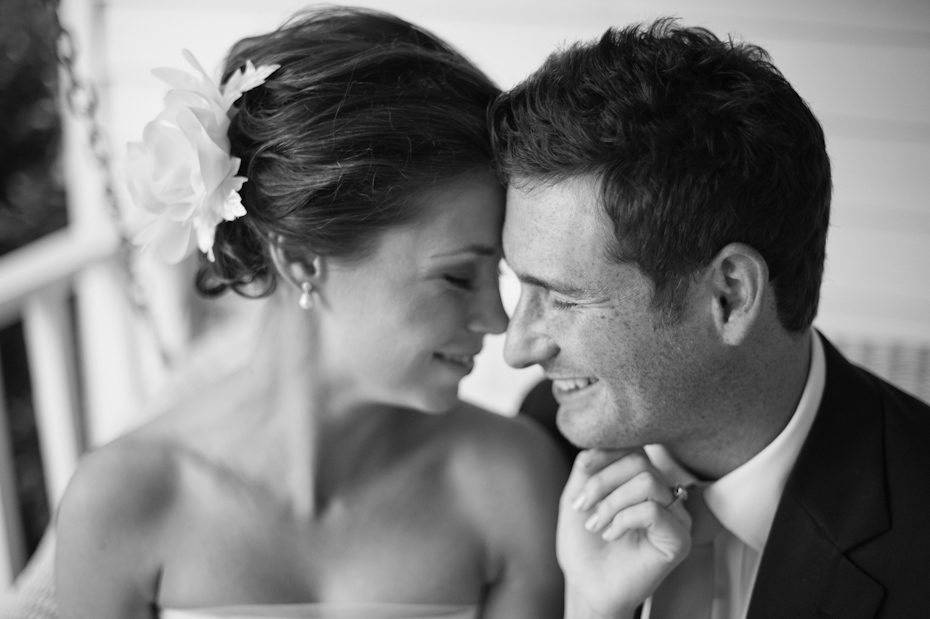 black and white wedding photo