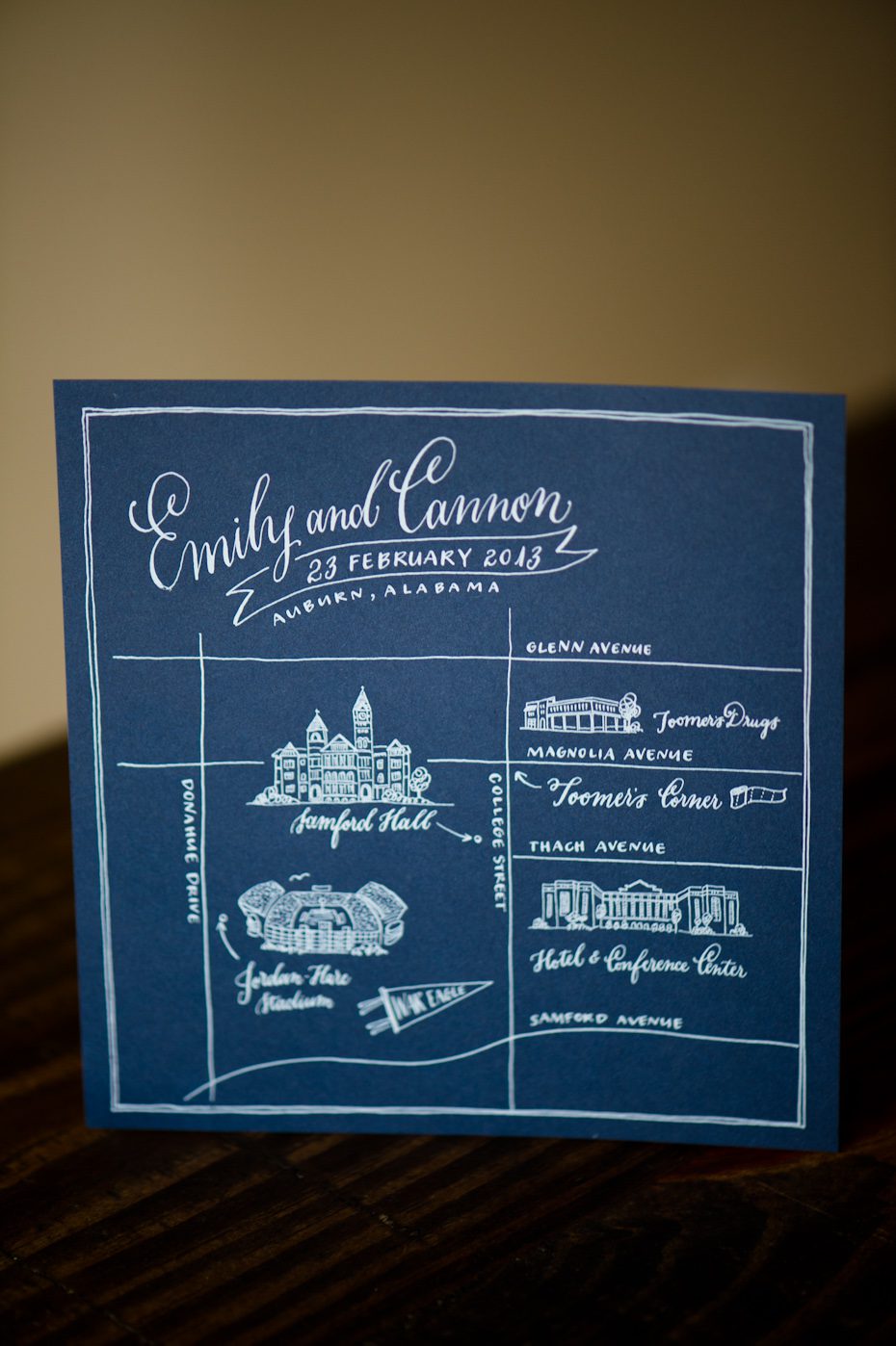 Custom Wedding Map