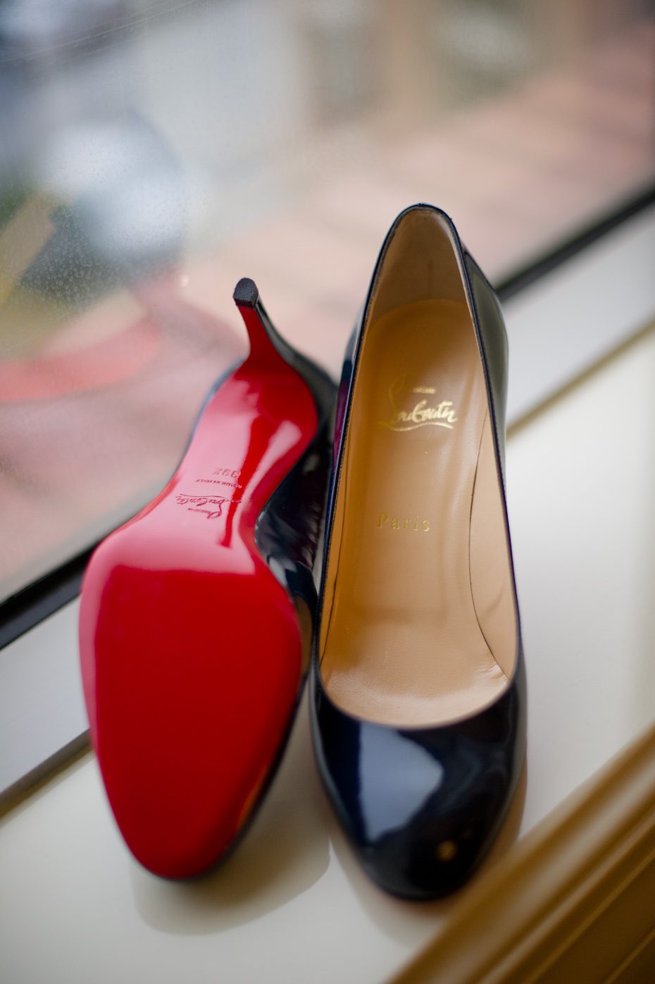Navy Louboutin Pumps