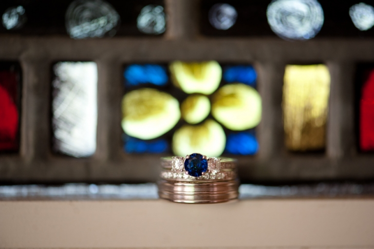 sapphire and diamond engagement ring