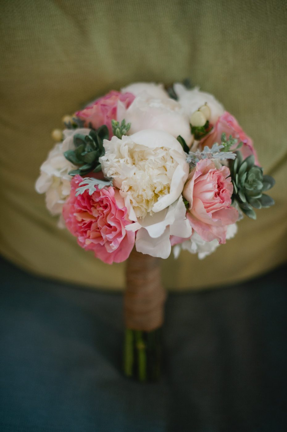 Wedding flowers with succulents