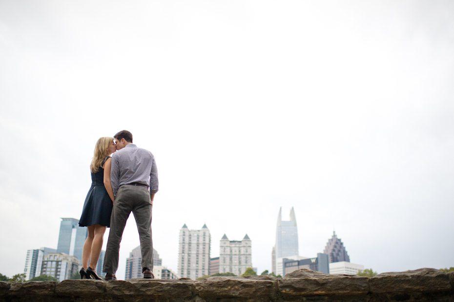 Atlanta Skyline Engagement Photo