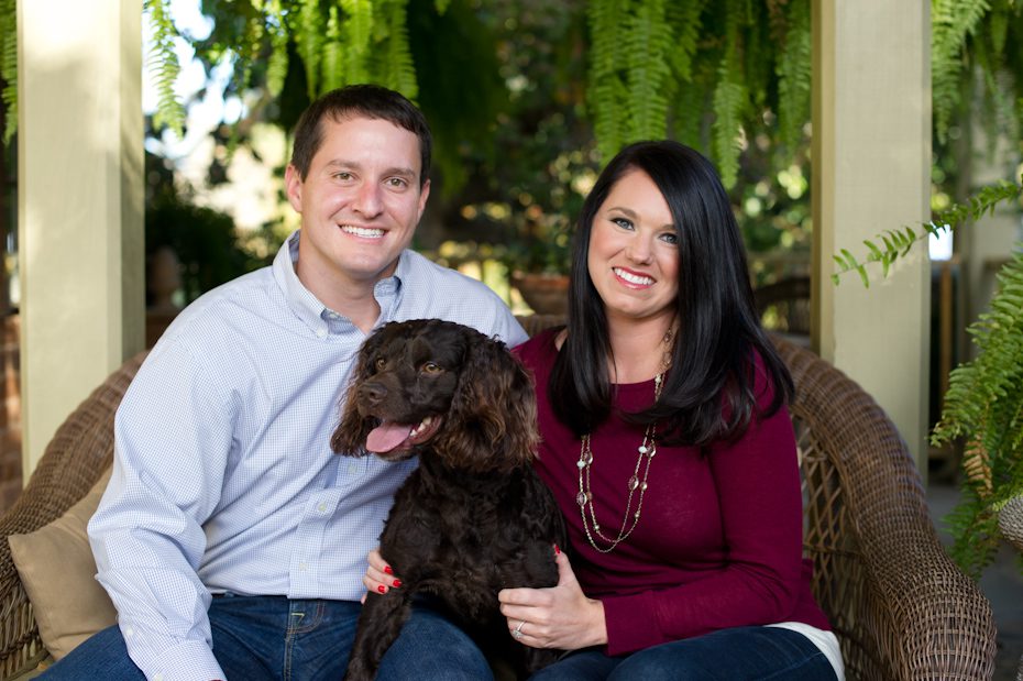 Engagement Picture with Dog