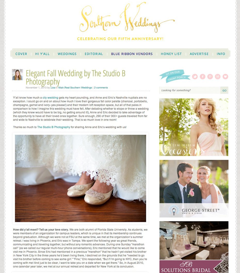 Southern Wedding Photographers