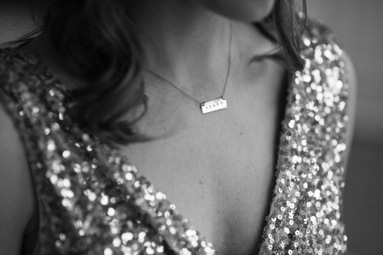 Baby's name on necklace