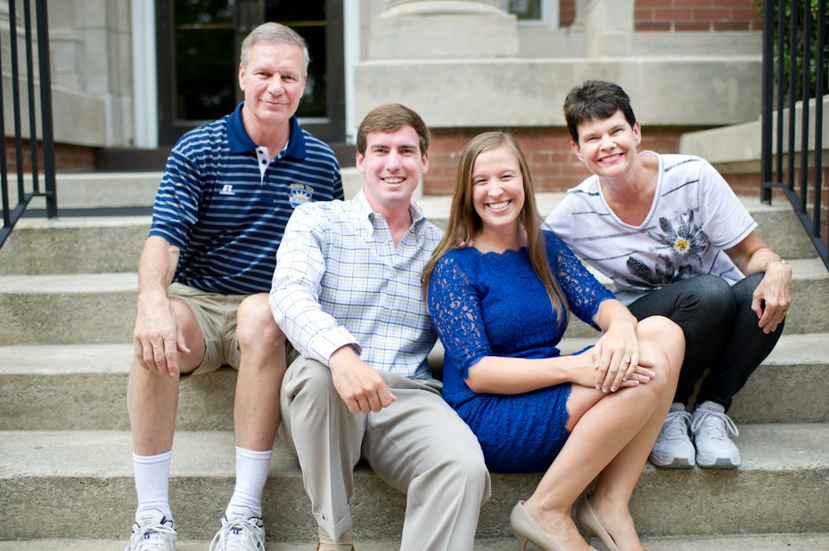 Engagement Photos at Georgia Tech with school president