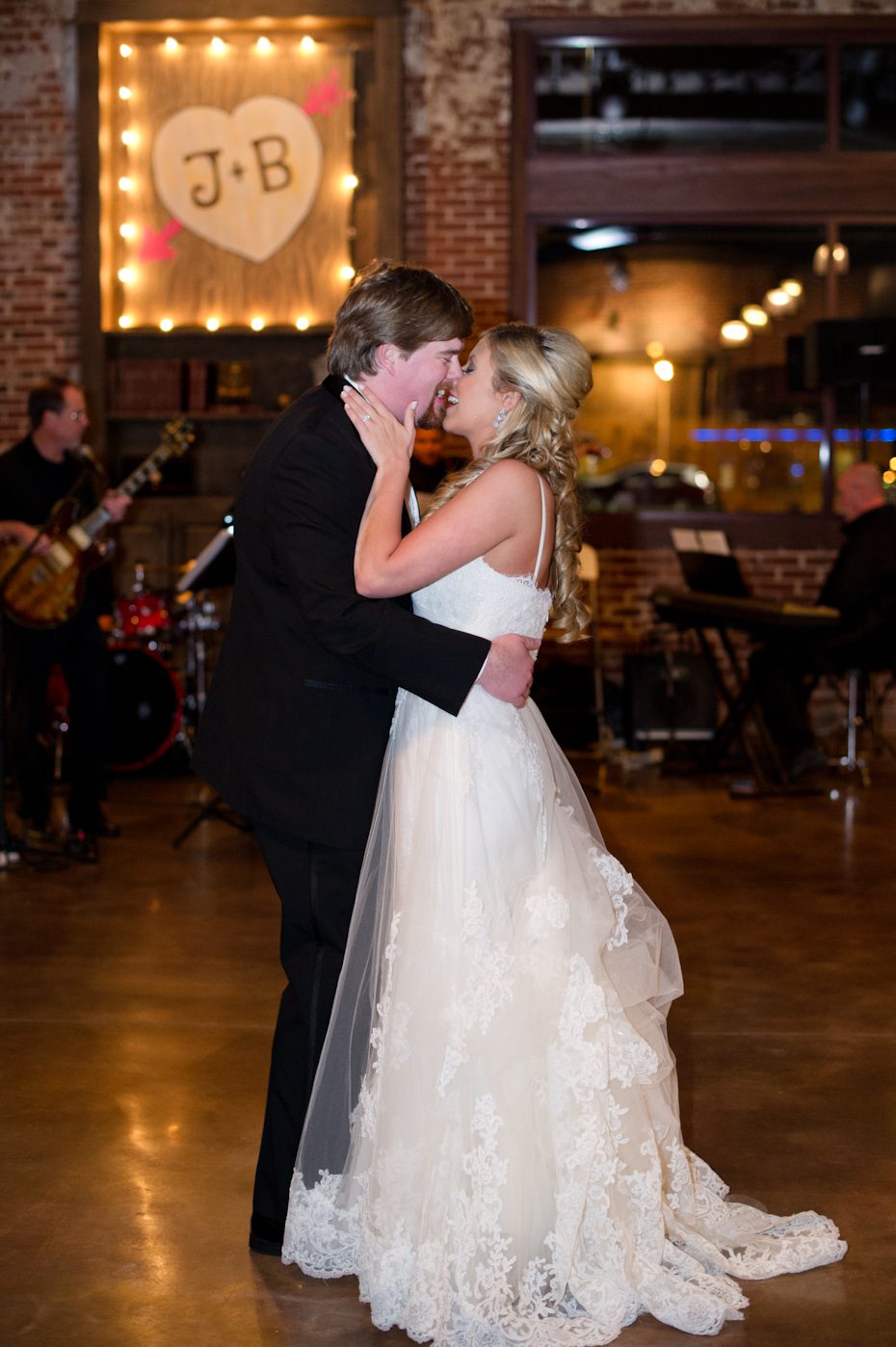 Bride and Groom on Dancefloor