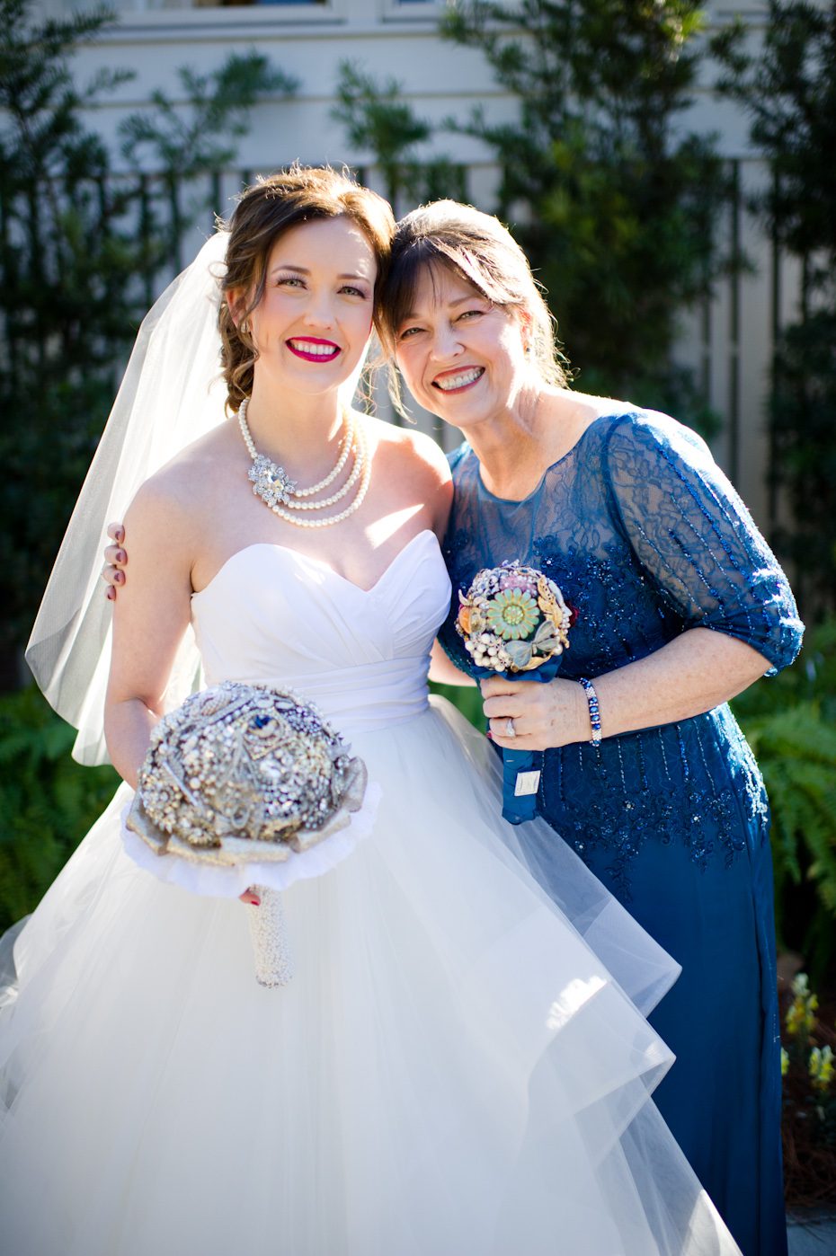 Bride and mom