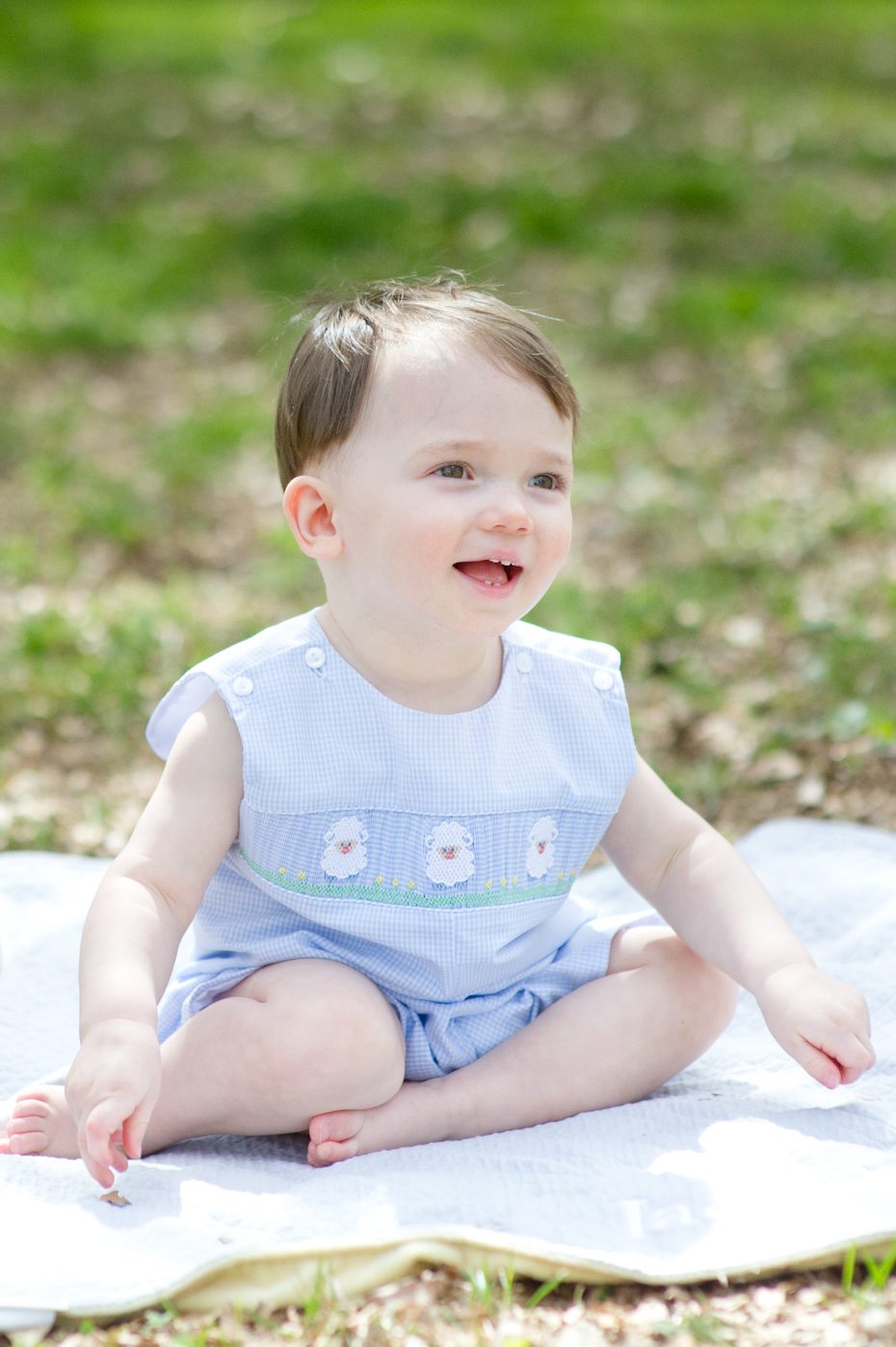 Baby photos in the park
