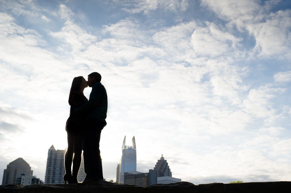 Atlanta Skyline Engagement Photo