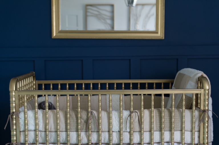 Navy and Gold Nursery