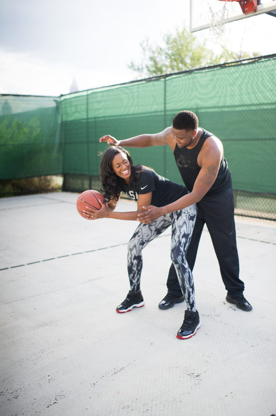 Basketball Engagement Photos
