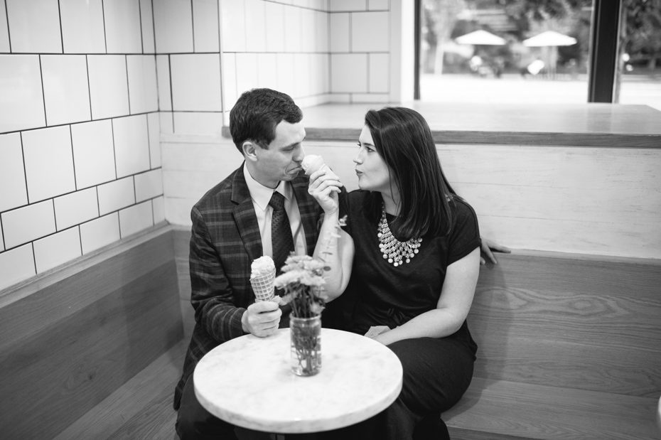Jeni's Ice Cream Engagement Picture