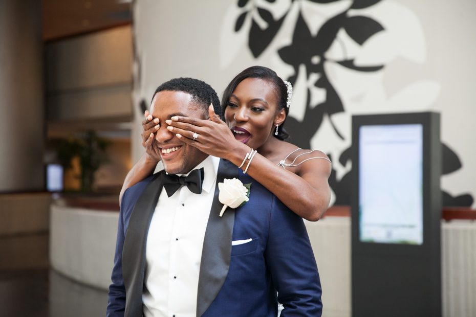 First look wedding photos