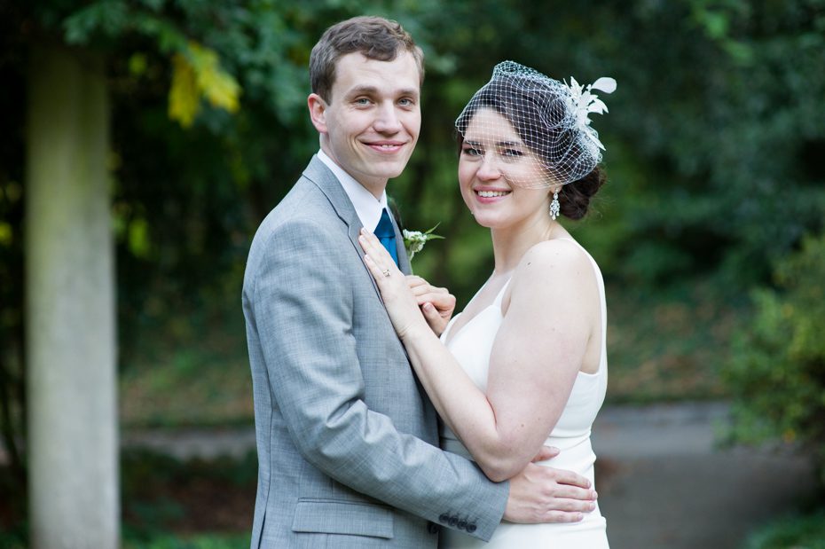 Bride and Groom at Cator Woolford Gardens