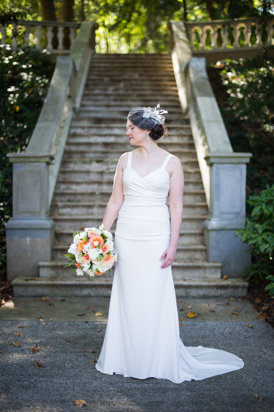 Bride at Cator Woolford Gardens Atlanta