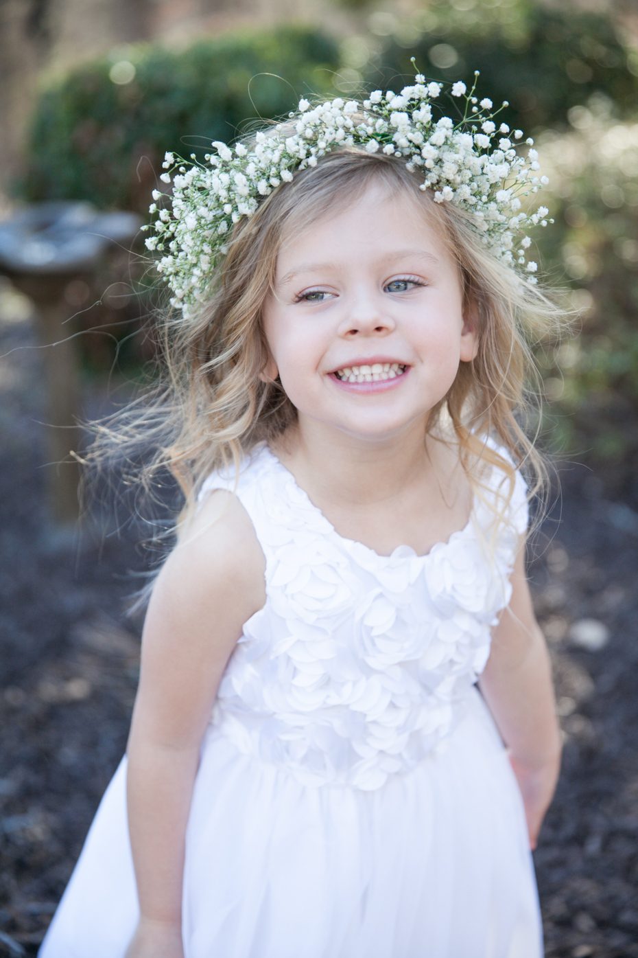 Flower girl with flower crown