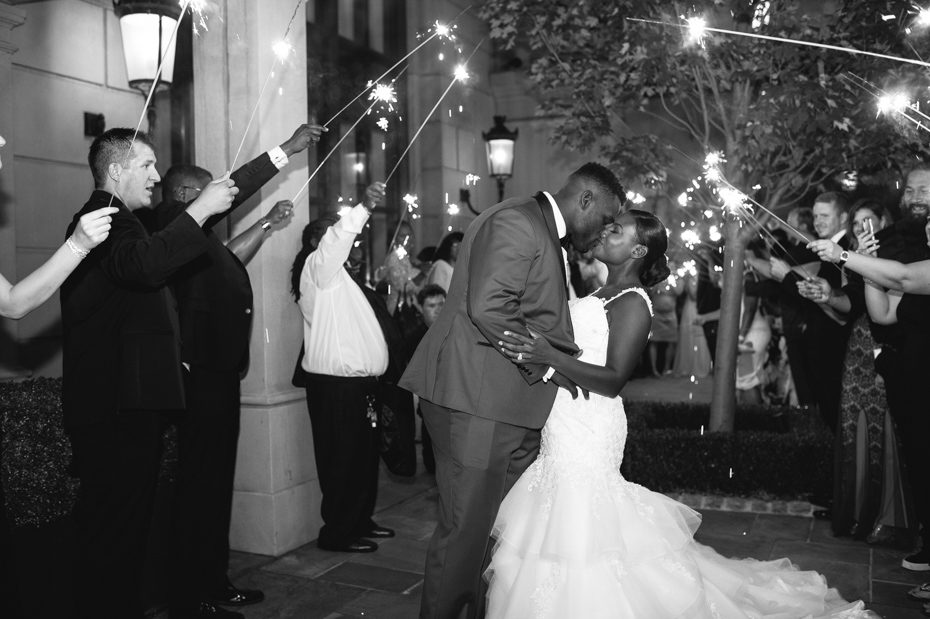 Geno Atkins Wedding Sparkler Exit at St. Regis Atlanta