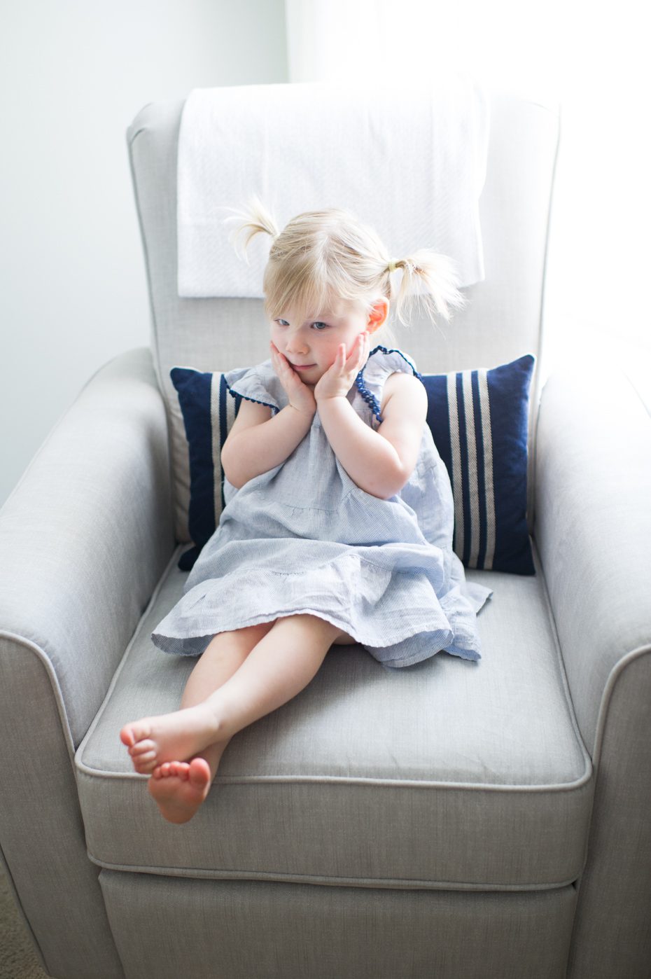 Big sister at newborn shoot