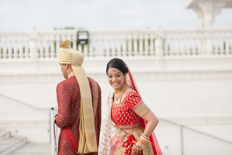 First look at wedding