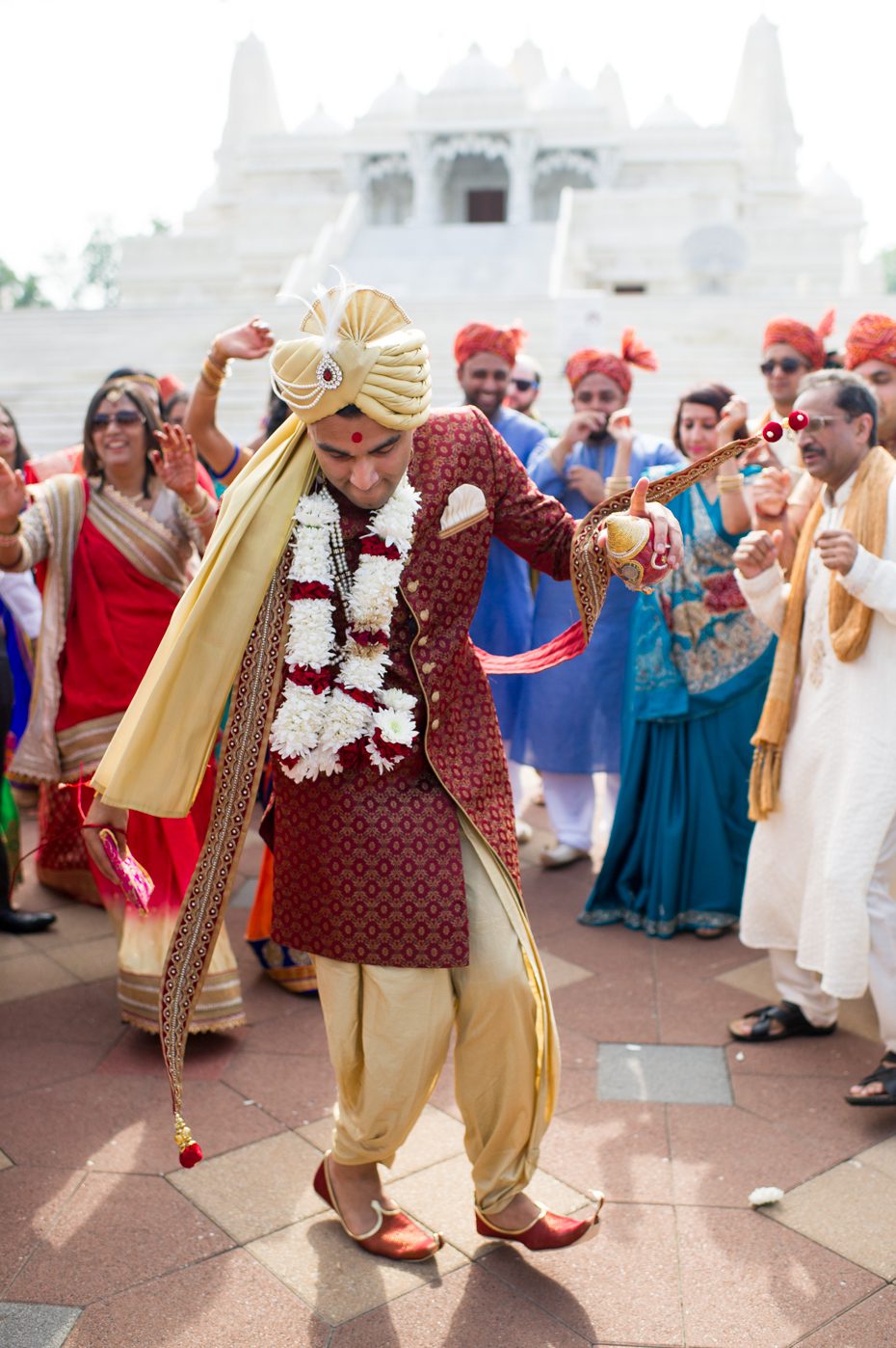 Baraat at BAPS Mandir
