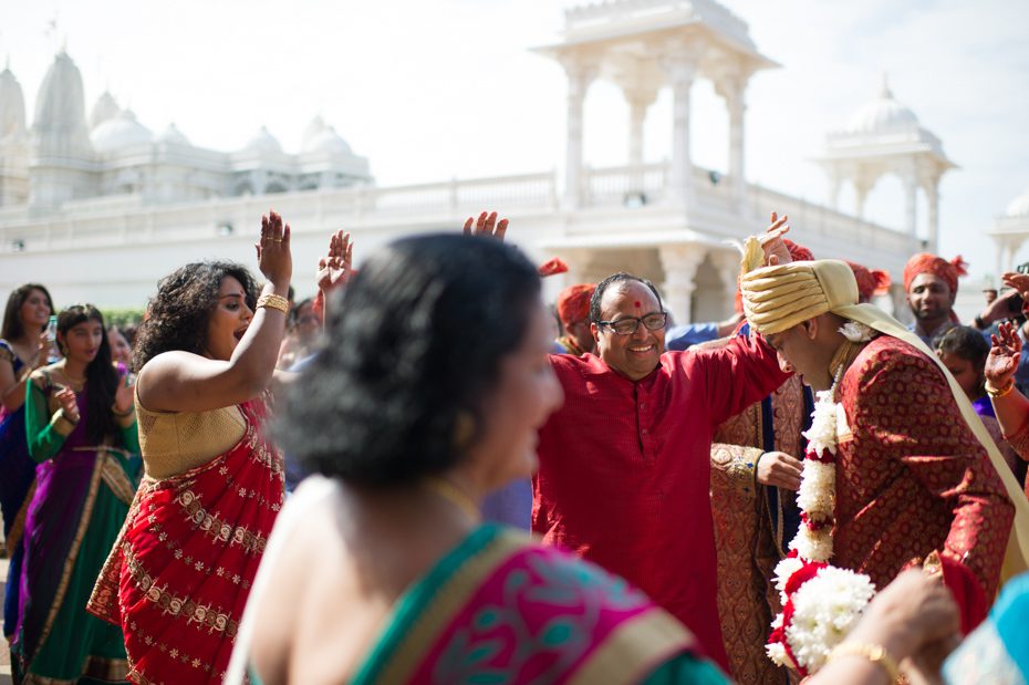 Baraat at BAPS Mandir