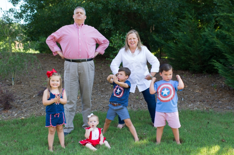 Superhero family photos