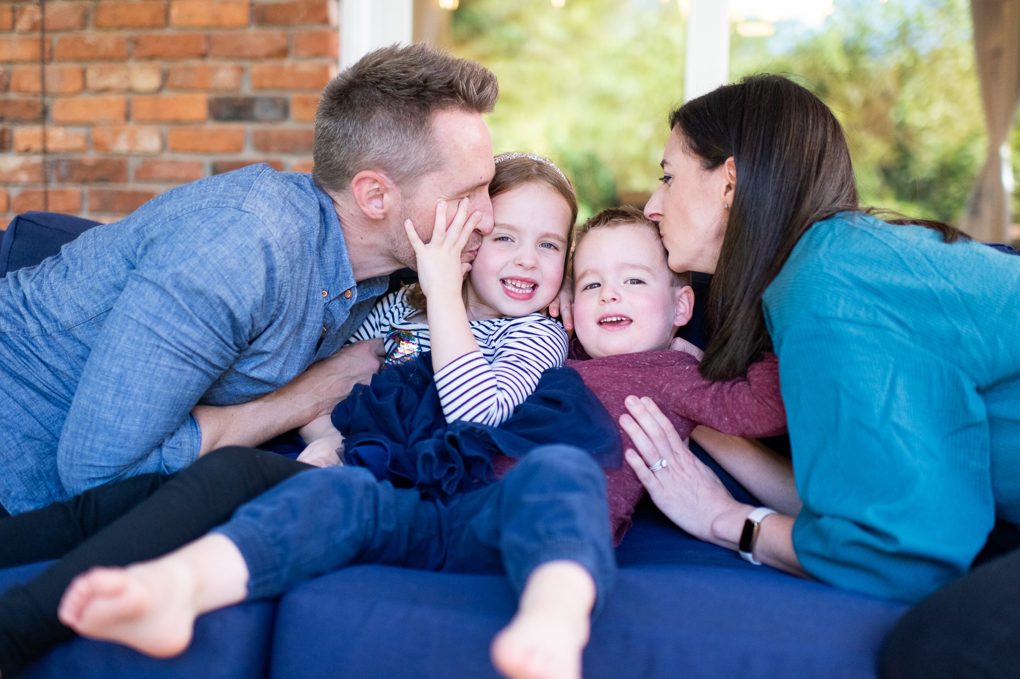 Family Photos at home by The Studio B Photography Atlanta