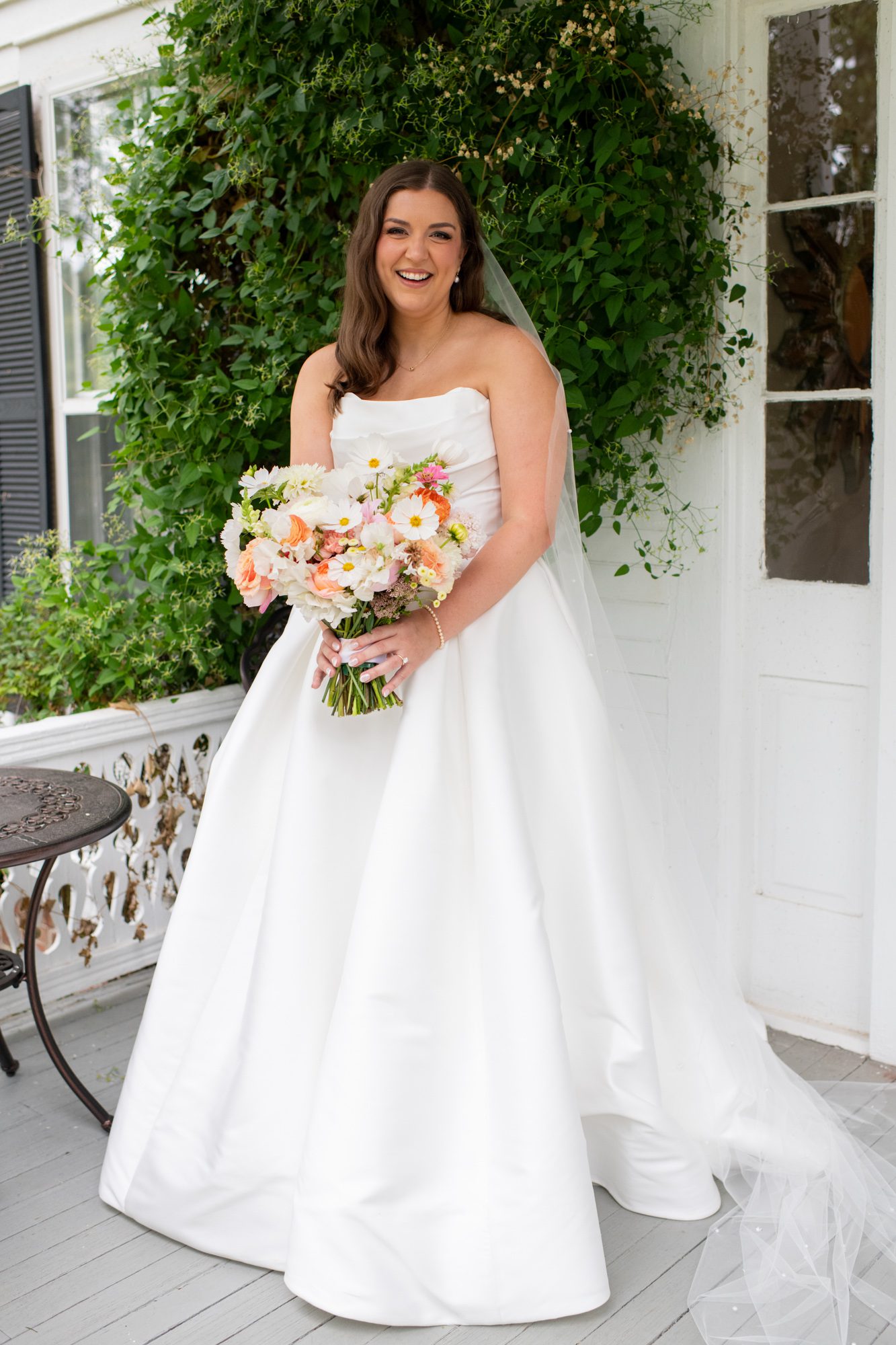 Magnolia House on Weiss Lake Wedding by The Studio B Photography with Anne Barge Wedding Dress and Veil